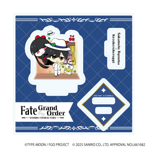 『Fate/Grand Order×サンリオキャラクターズ』アクリルスタンドプレート29/坂本龍馬×けろけろけろっぴ(コラボイラスト)